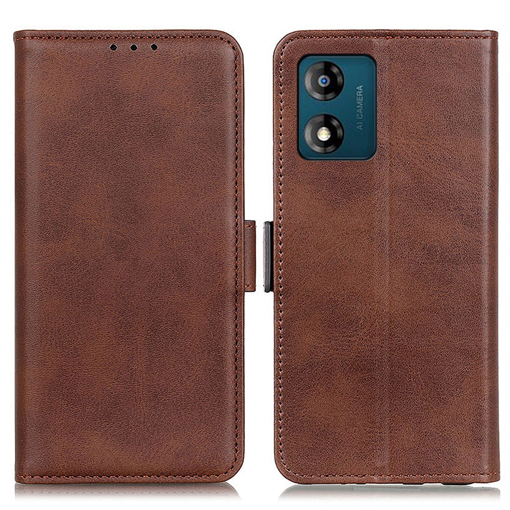 For Motorola Moto E13 4G Phone Cover Cowhide Texture PU Leather Stand Wallet Case For Motorola Moto E13 4G Phone Cover Cowhide Texture PU Leather Stand Wallet Case